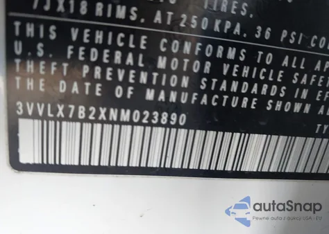 2022 Volkswagen Taos 1.5T Se from USA, damaged, VIN 3VVLX7B2XNM023890